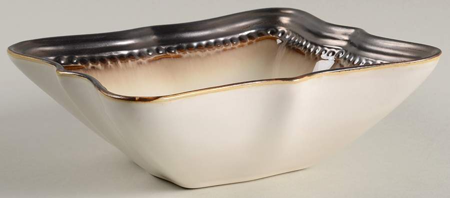 Cortona Metallic Square Soup/Cereal Bowl by Roscher & Co-1