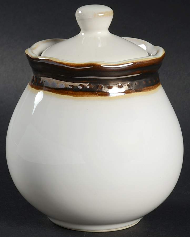 Cortona Metallic Sugar Bowl & Lid by Roscher & Co-1
