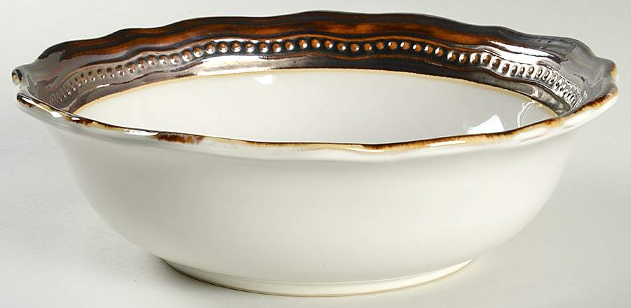 Cortona Metallic 10" Round Vegetable Bowl by Roscher & Co-1