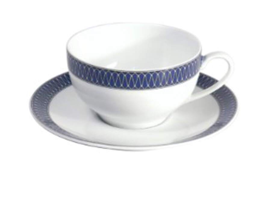 Blue Star Flat Cup by Royal Limoges-1