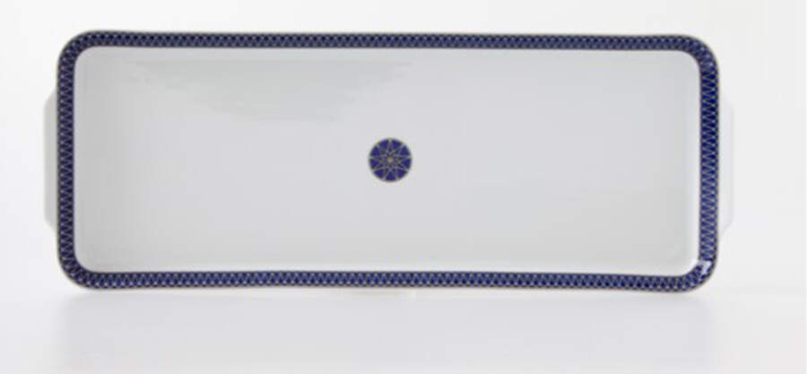 Blue Star Rectangular Cake Plate by Royal Limoges-1