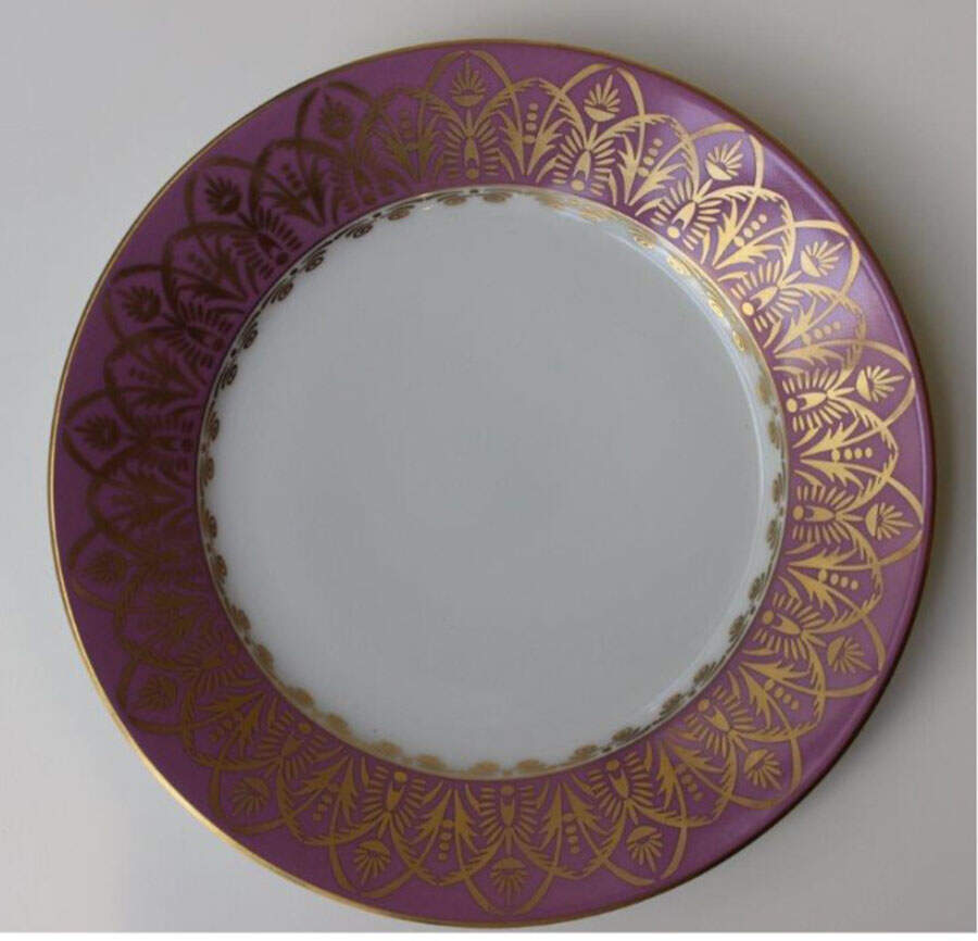 Oasis Purple Salad/Dessert Plate by Royal Limoges-1