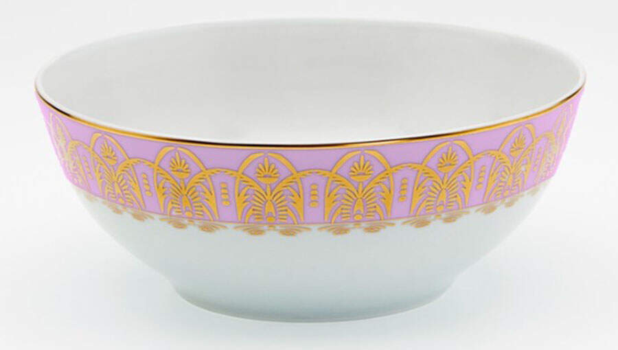 Oasis Purple 9" Salad Serving Bowl by Royal Limoges-1