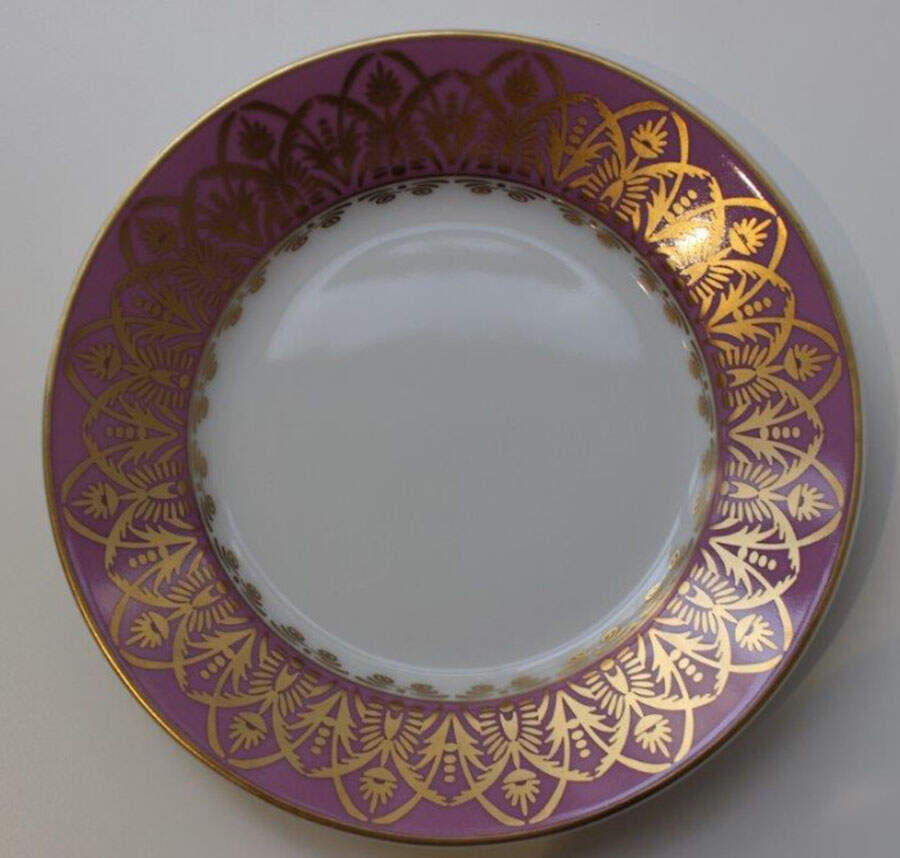 Oasis Purple Bread & Butter Plate by Royal Limoges-1