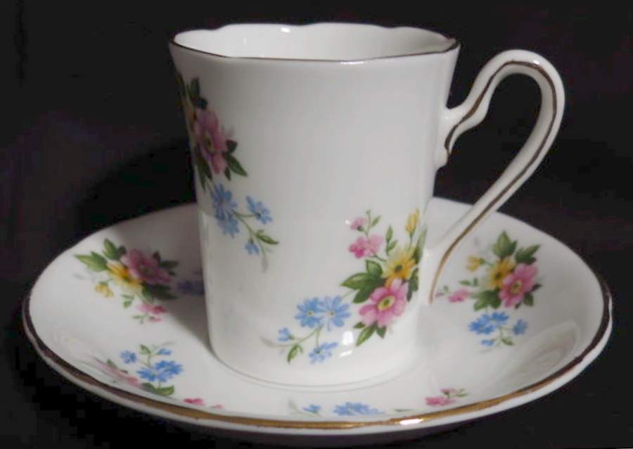 1486 Flat Demitasse Cup & Saucer Set by Royal Grafton-1