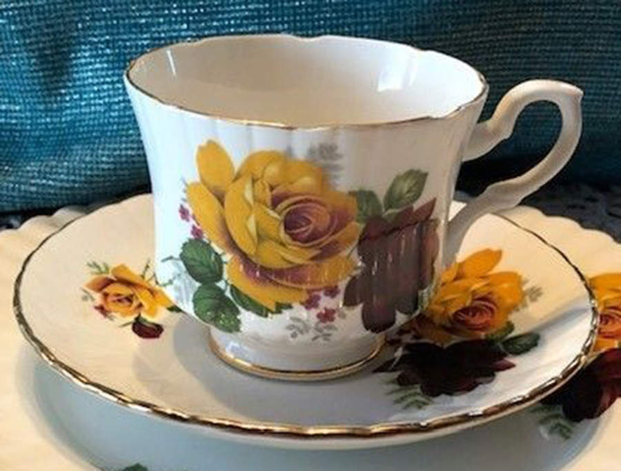 RST235 Footed Cup & Saucer Set by Royal Stafford-1