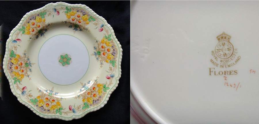 Flores Salad Plate by Royal Worcester-1