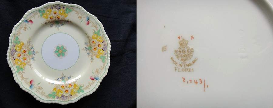 Flores Dessert/Pie Plate by Royal Worcester-1