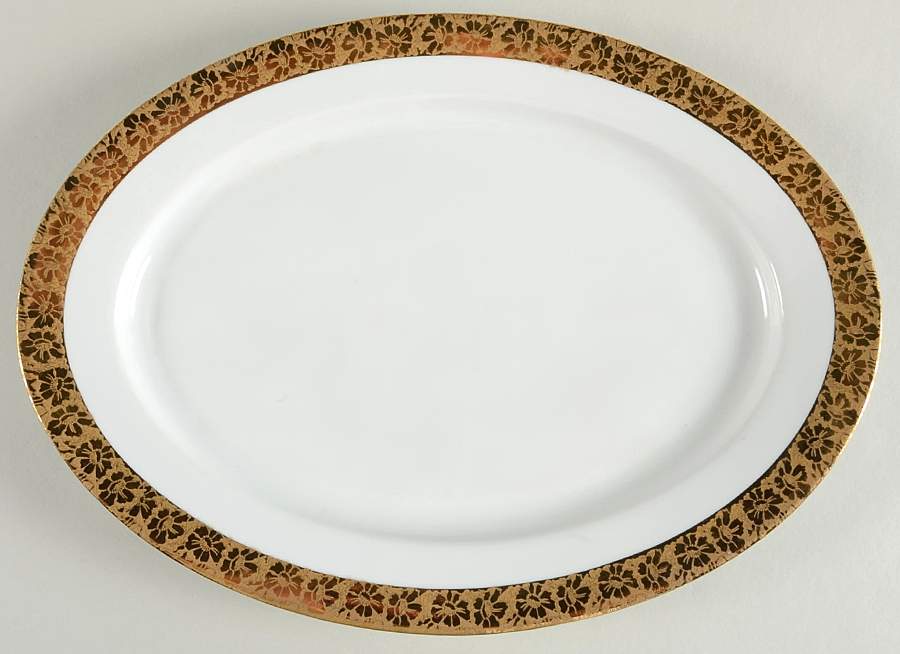 RYB37 14" Oval Serving Platter by Royal L B-1