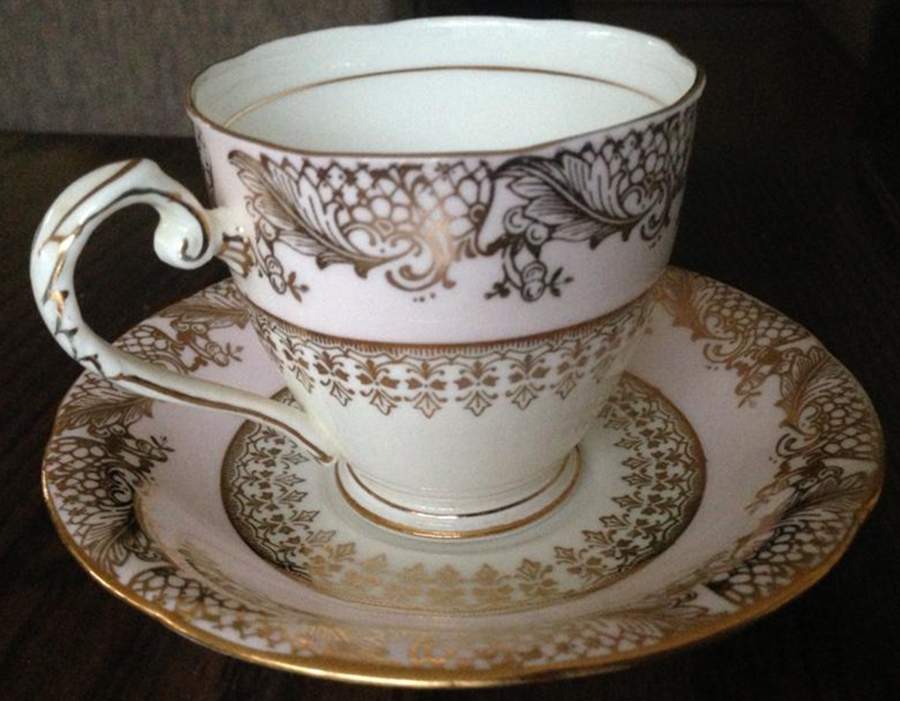 L8446 Footed Cup & Saucer Set by Royal Grafton-1