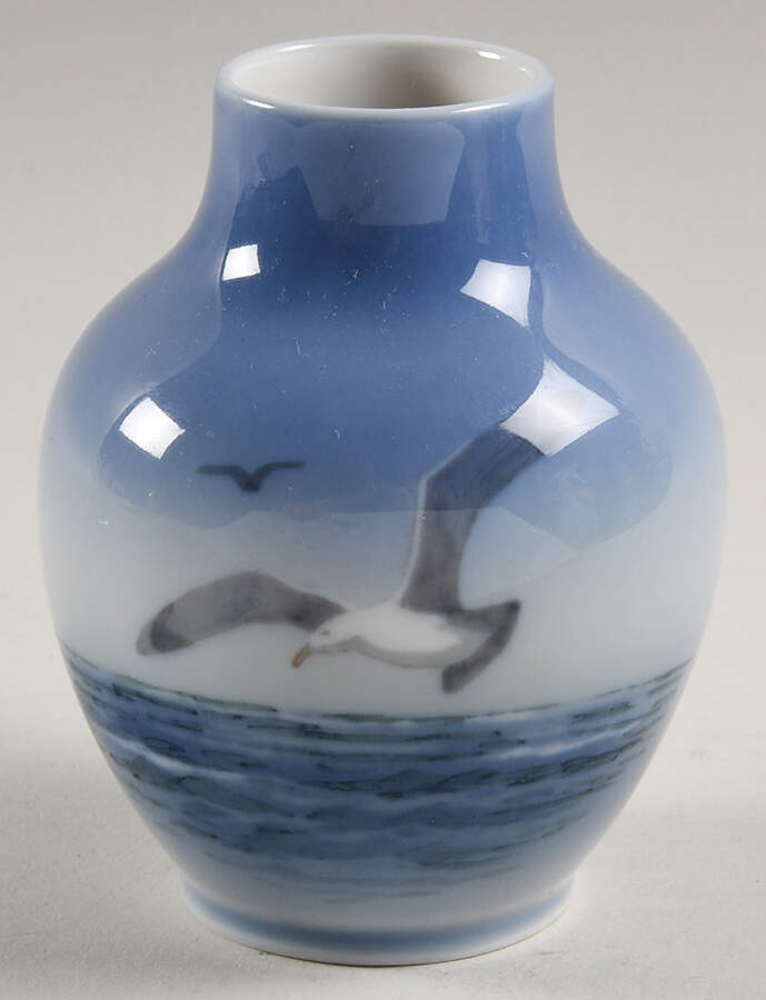 Royal Copenhagen Vase Seagull Seascape Vase-Blue - No Box by Royal Copenhagen-1