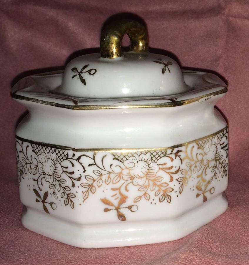 Oriental Lace Sugar Bowl & Lid by Royal Crown (Japan)-1