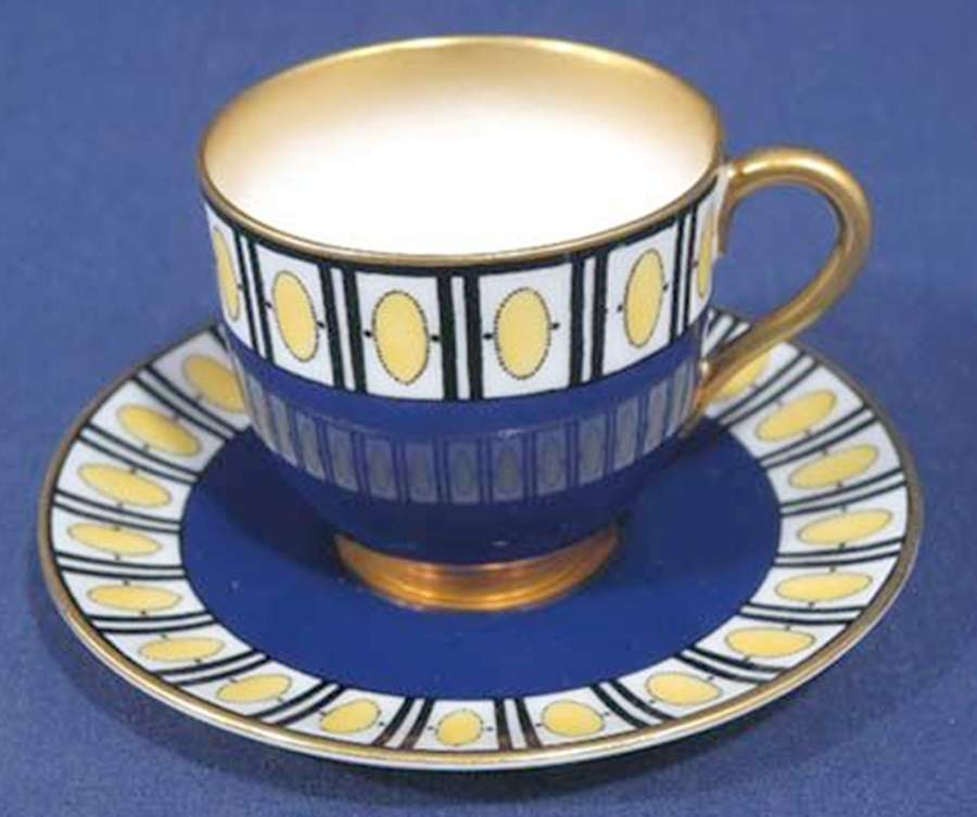 C2183 Footed Demitasse Cup & Saucer Set by Royal Worcester-1