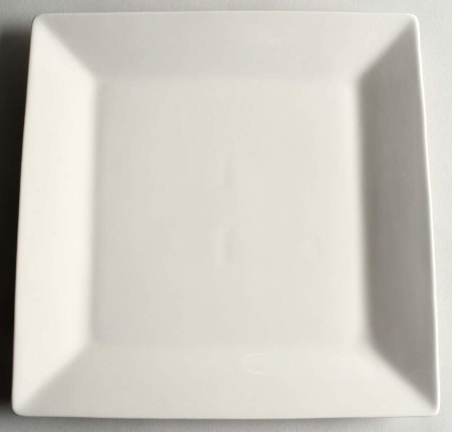 White Square Dinner Plate by Real Simple-1