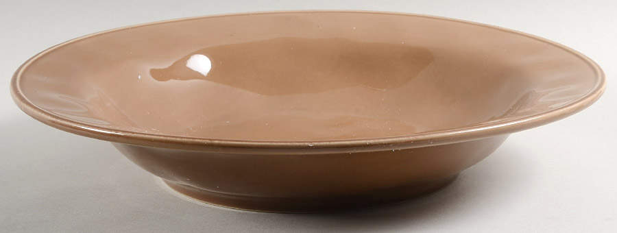 Cucina Mushroom Brown 14" Round Vegetable Bowl by Rachael Ray-1