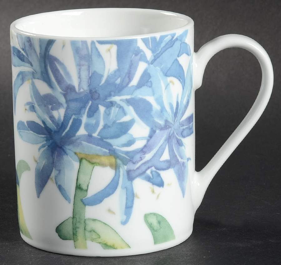 Blue Agapanthus Mug by Royal Worcester-1
