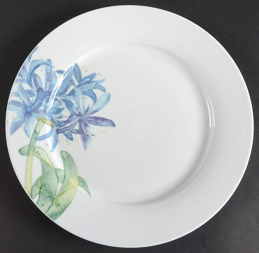Blue Agapanthus Dinner Plate by Royal Worcester-1