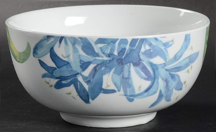 Blue Agapanthus Coupe Cereal Bowl by Royal Worcester-1