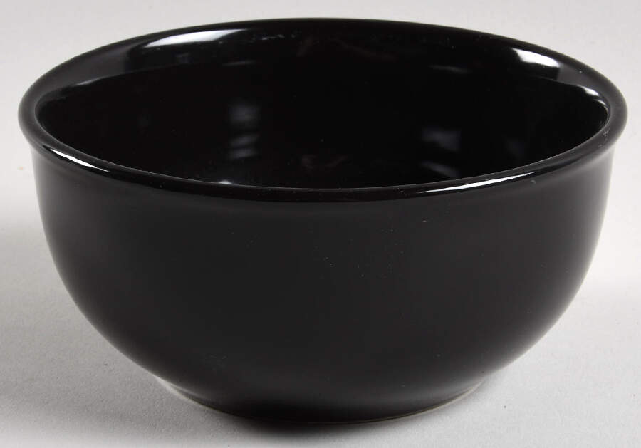Solid Black Soup/Cereal Bowl by Royal Norfolk-1