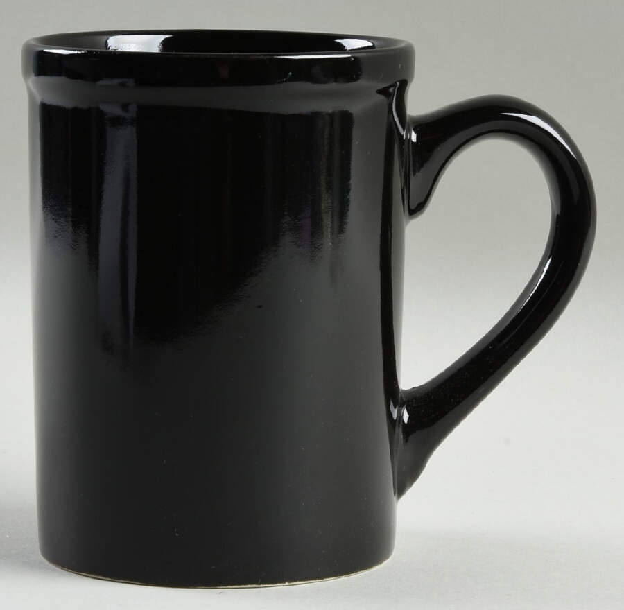 Solid Black Mug by Royal Norfolk-1