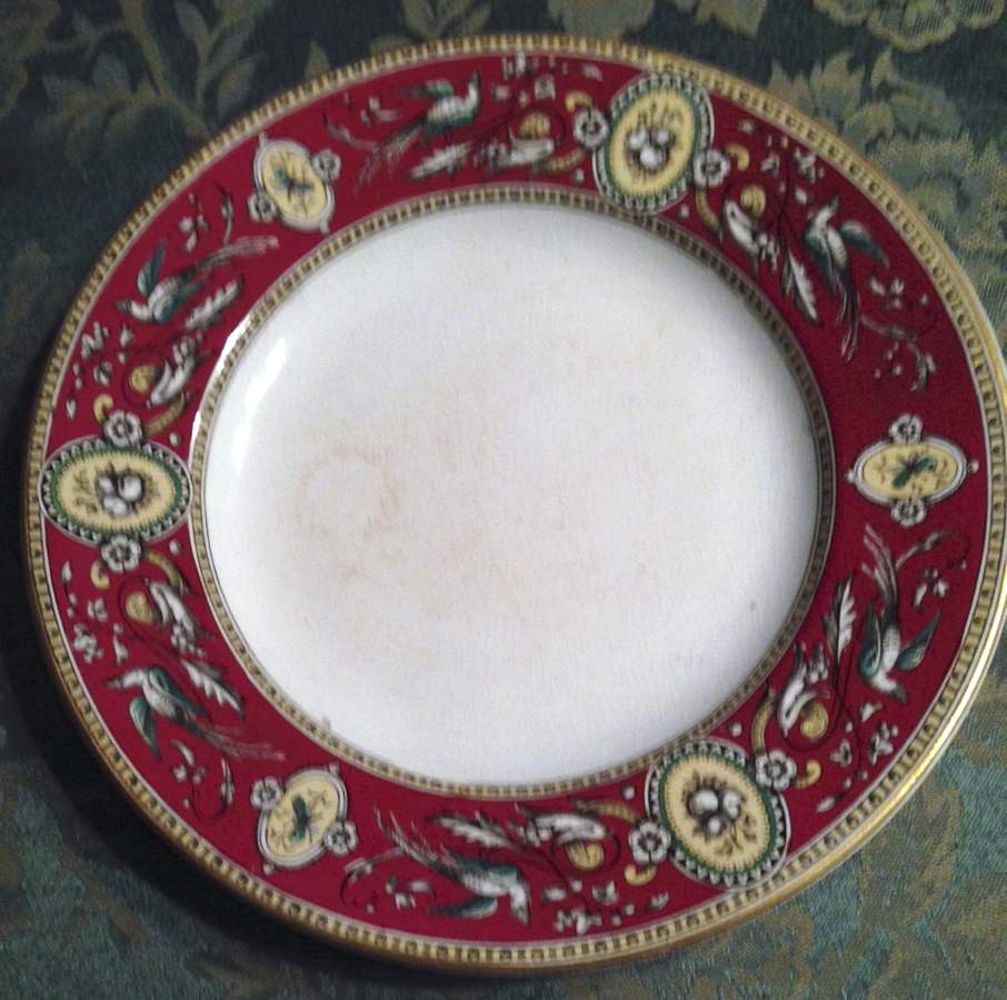 Chelsea Red Dinner Plate by Ridgway (Ridgways)-1