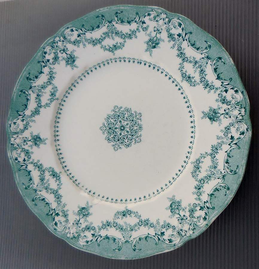 Como Blue Green Dinner Plate by Ridgway (Ridgways)-1