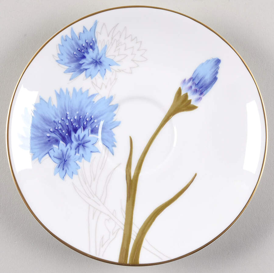 Flora Saucer for Flat Cup by Royal Copenhagen-1