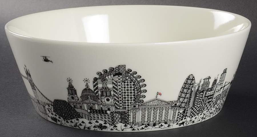 London Calling 9" Round Vegetable Bowl by Royal Doulton-1