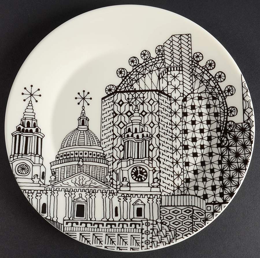 London Calling Luncheon Plate by Royal Doulton-1