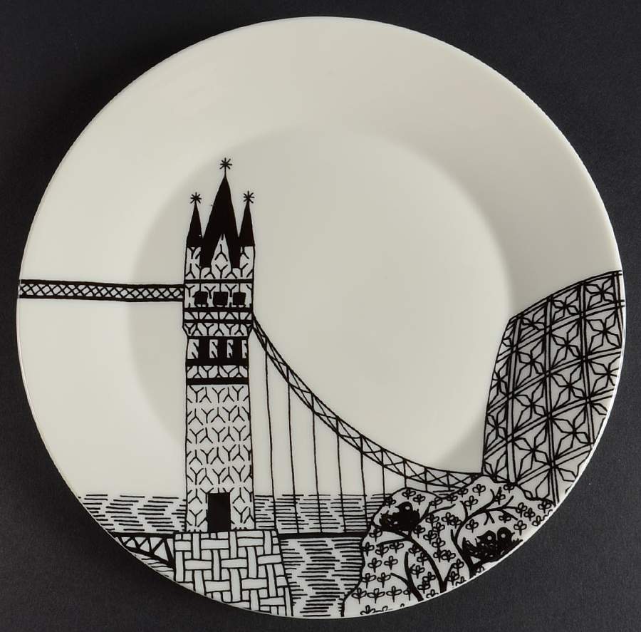 London Calling Luncheon Plate by Royal Doulton-1