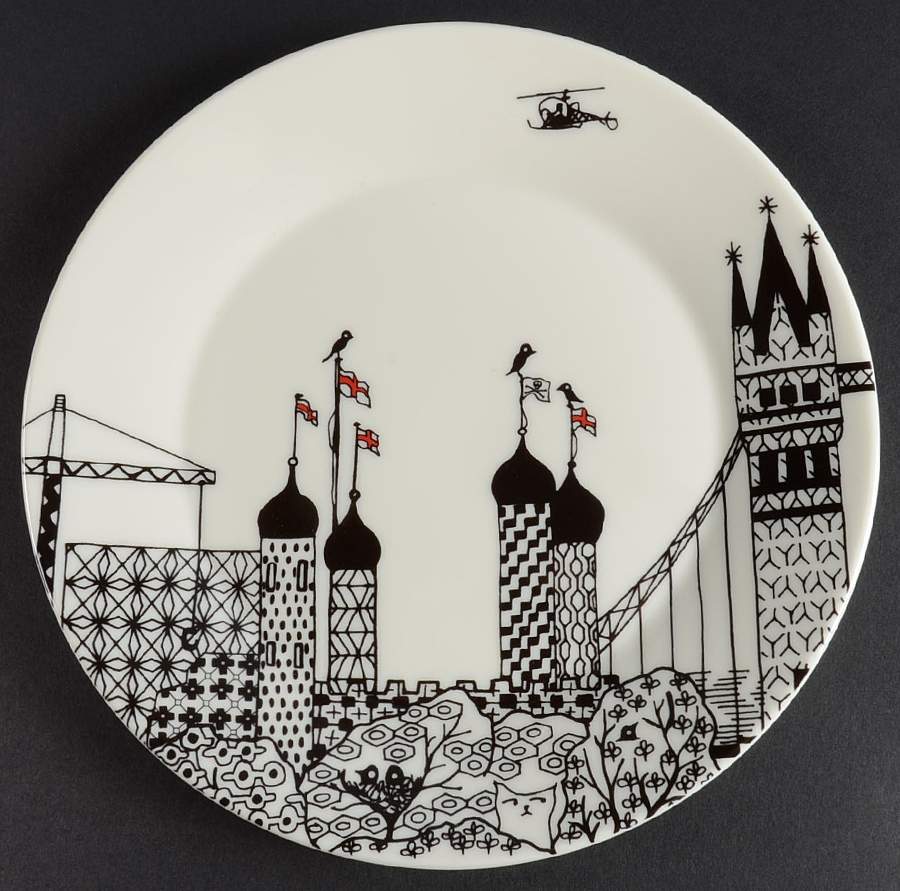 London Calling Luncheon Plate by Royal Doulton-1