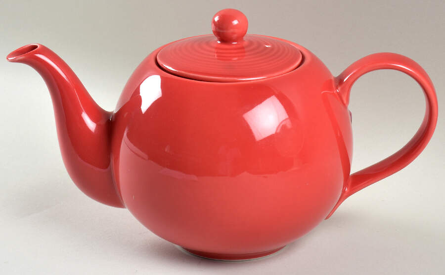 Maze Chilli Red Teapot & Lid by Royal Doulton-1