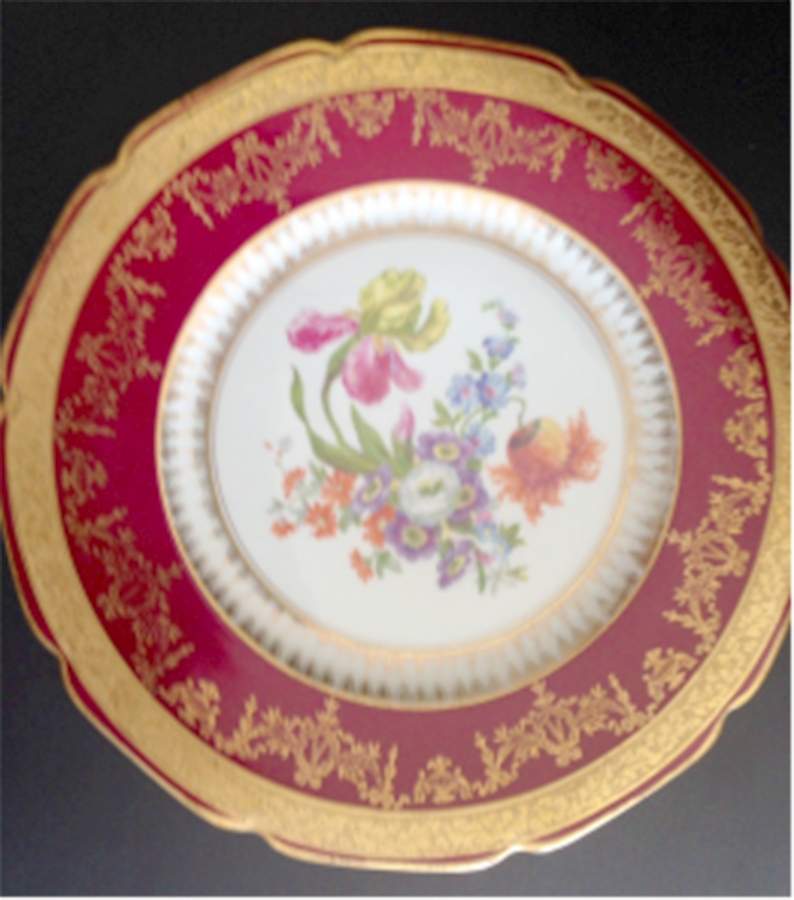 RMZ15 Dinner Plate by RM Czechoslovakia-1