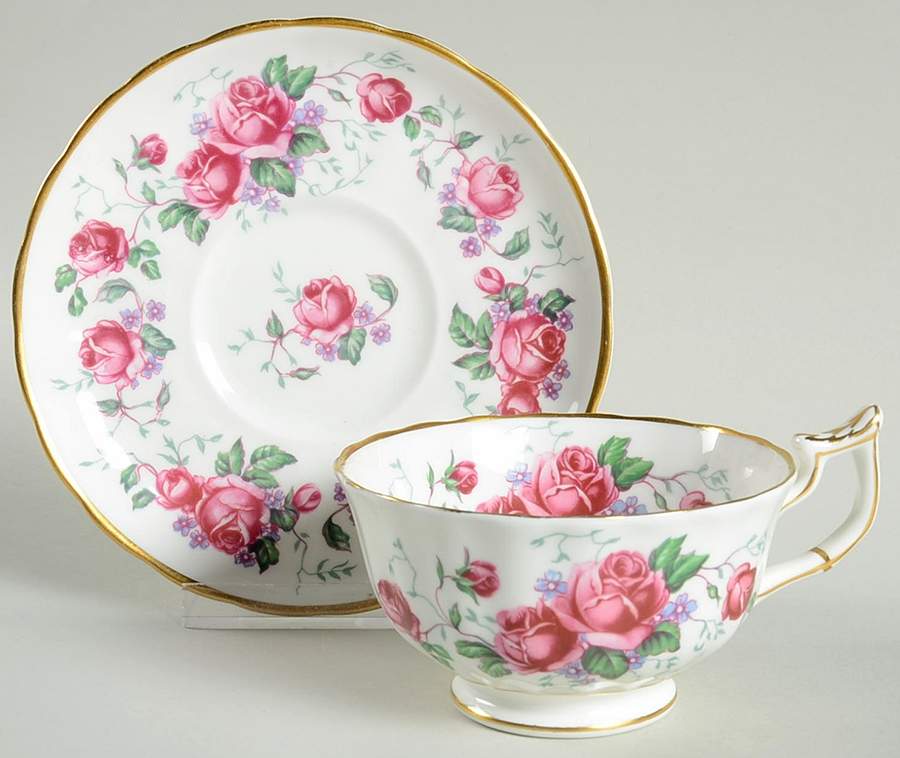 4211A Footed Cup & Saucer Set by Royal Chelsea-1