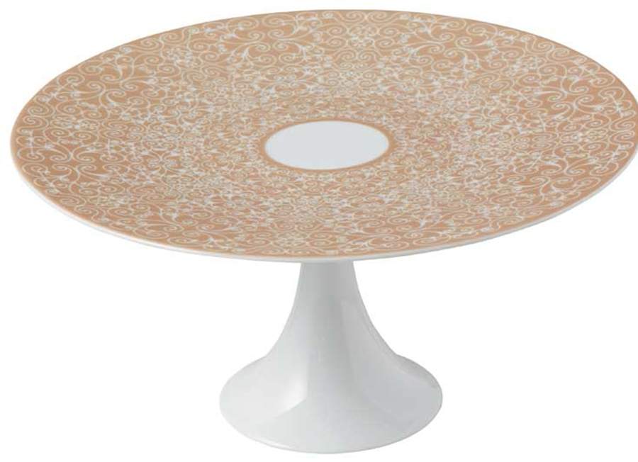 Jardin d'Hiver 8" Diameter Pedestal Cake Stand by Raynaud-1