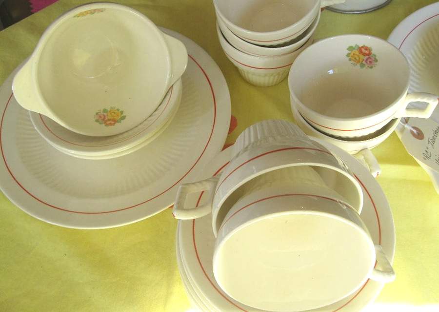 RYL384 Flat Cup & Saucer Set by Royal (USA)-1