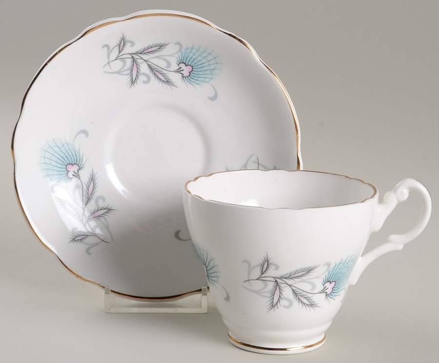 RAS13 Footed Cup & Saucer Set by Royal Ascot-1