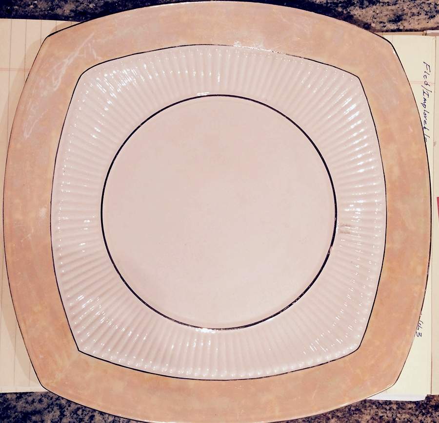 RID108 Square Cake Plate by Ridgway (Ridgways)-1