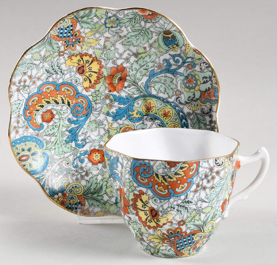 5031 Flat Cup & Saucer Set by Rosina-Queens-1