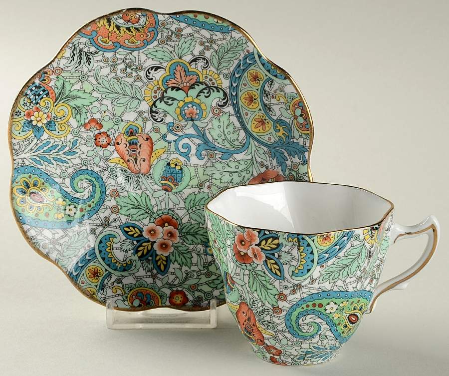 5031 Flat Cup & Saucer Set by Rosina-Queens-1