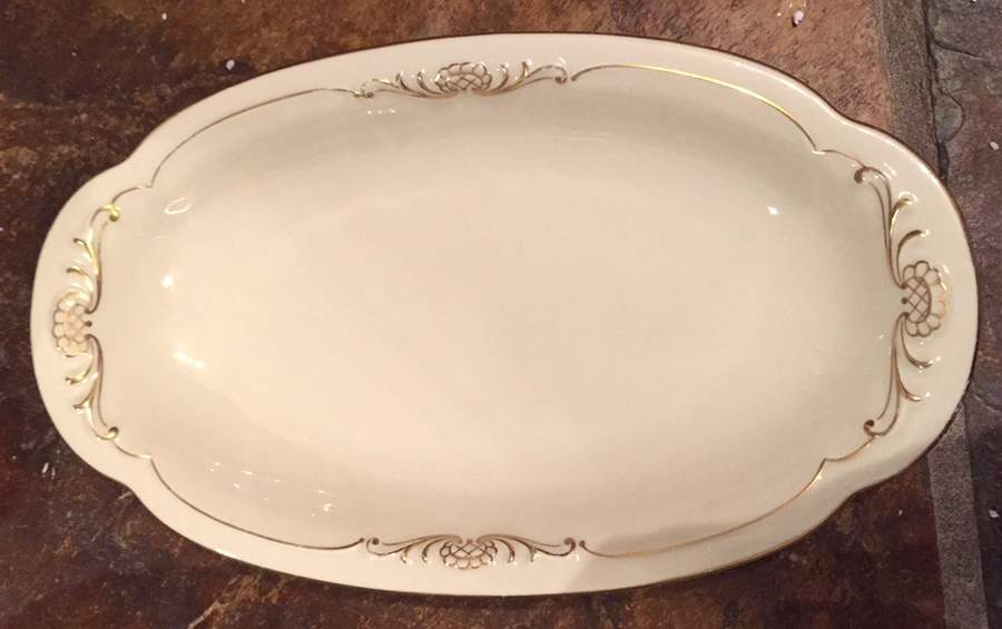 ROT332 10" Oval Vegetable Bowl by Royal Tettau-1