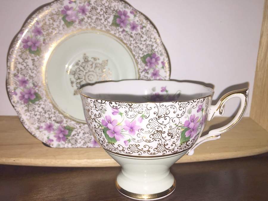 2684 Footed Cup & Saucer Set by Royal Standard-1