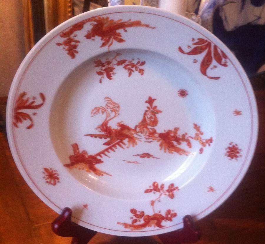 Alcora Red Dinner Plate by Raynaud-1