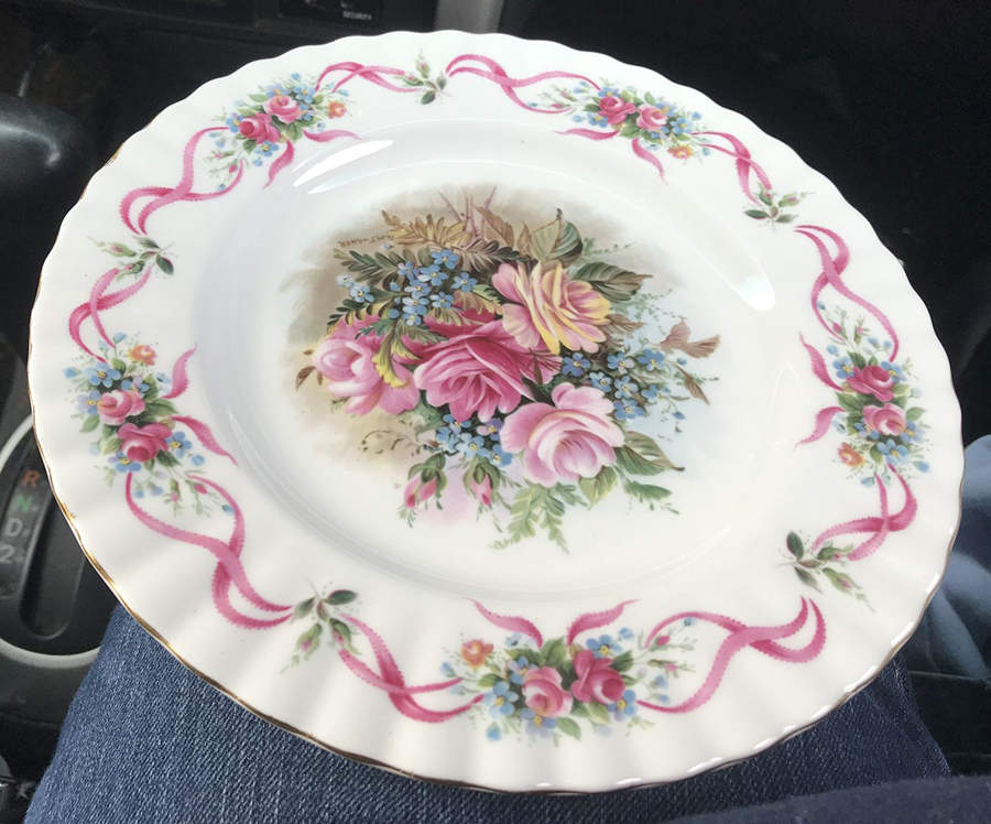 Happy Birthday Salad Plate by Royal Albert-1