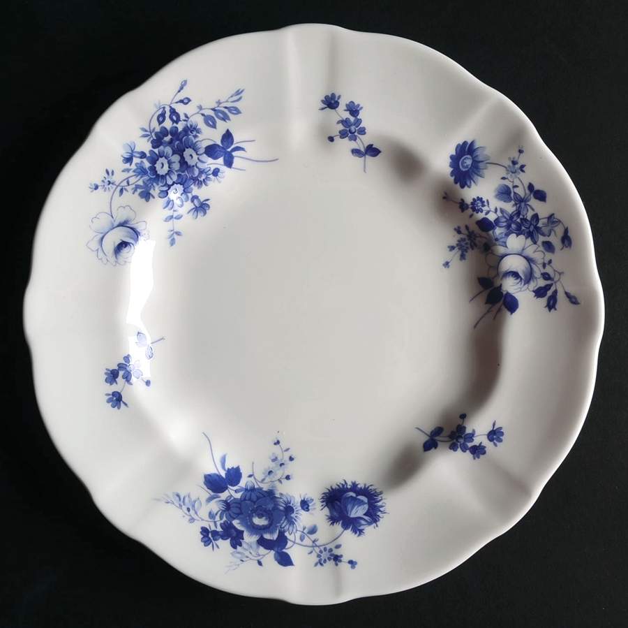 Posie Blue Salad Plate by Royal Crown Derby-1