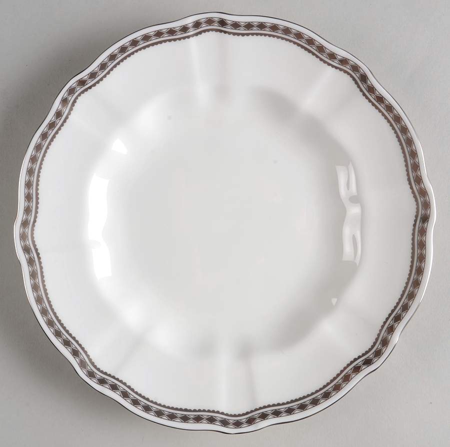 Carlton Platinum Salad Plate by Royal Crown Derby-1