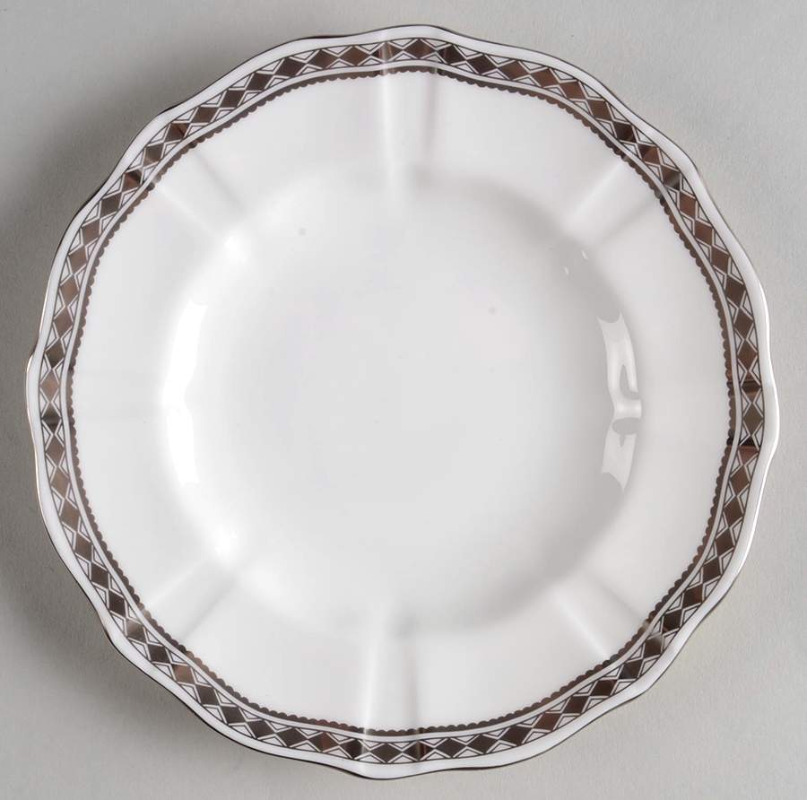 Carlton Platinum Bread & Butter Plate by Royal Crown Derby-1