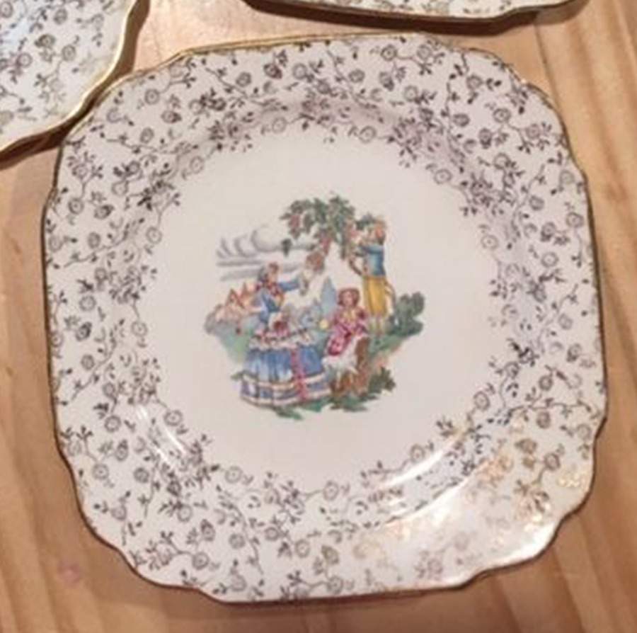 RYL390 Square Salad Plate by Royal (USA)-1