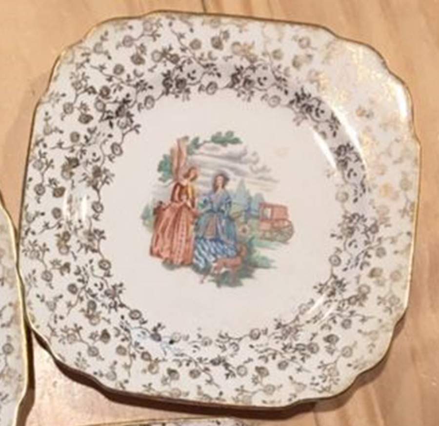 RYL390 Square Salad Plate by Royal (USA)-1