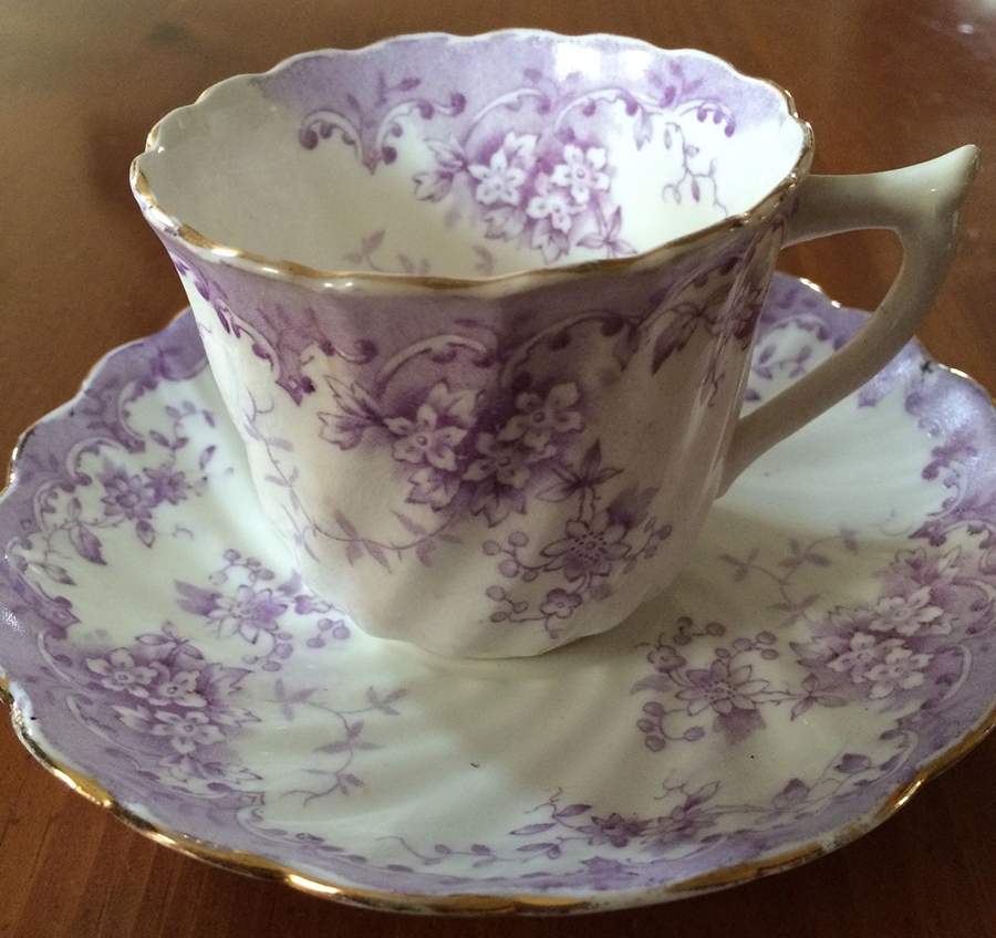 1902 Flat Cup & Saucer Set by Redfern & Drakeford-1